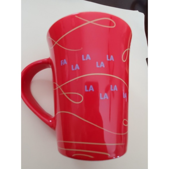 Starbucks Holiday Christmas "Fa La La La‎ La" Mug Red 10oz Ceramic 2020 - Picture 2 of 5